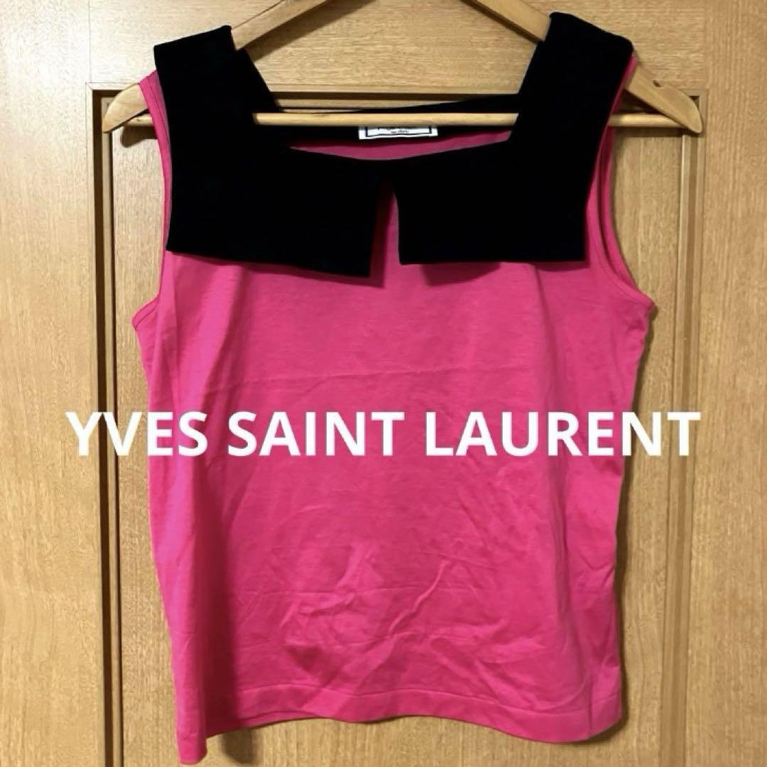 【素敵なデザイン❗️】90's YVES SAINT LAURENT カットソー