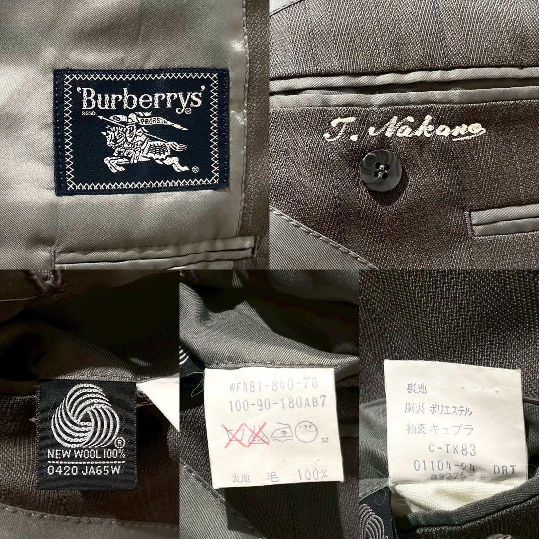 美品✨Burberrys バーバリー　セットアップ　スーツ　グレー　180 AB