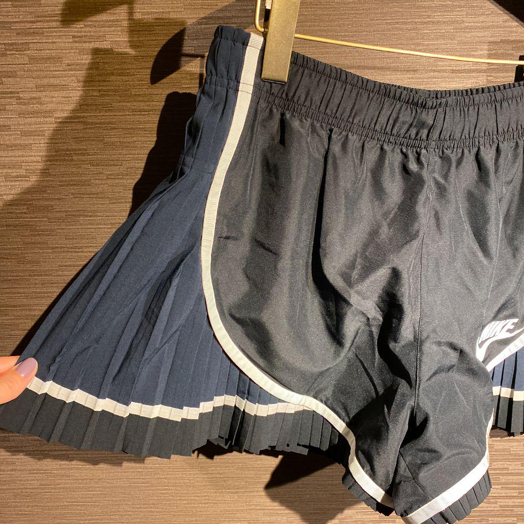 sacai✖︎NIKE プリーツショートパンツ ランニングパンツ