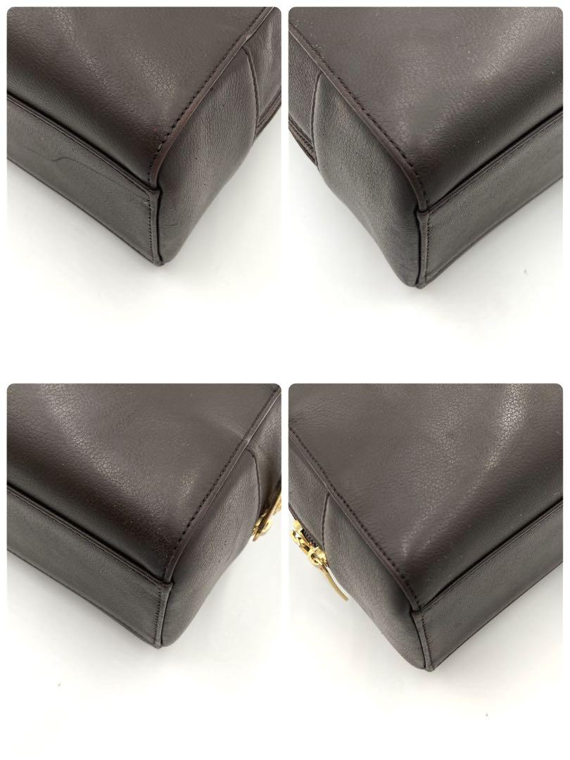 美品✨ バーバリー トートバッグ レザー ゴールド金具 メンズ