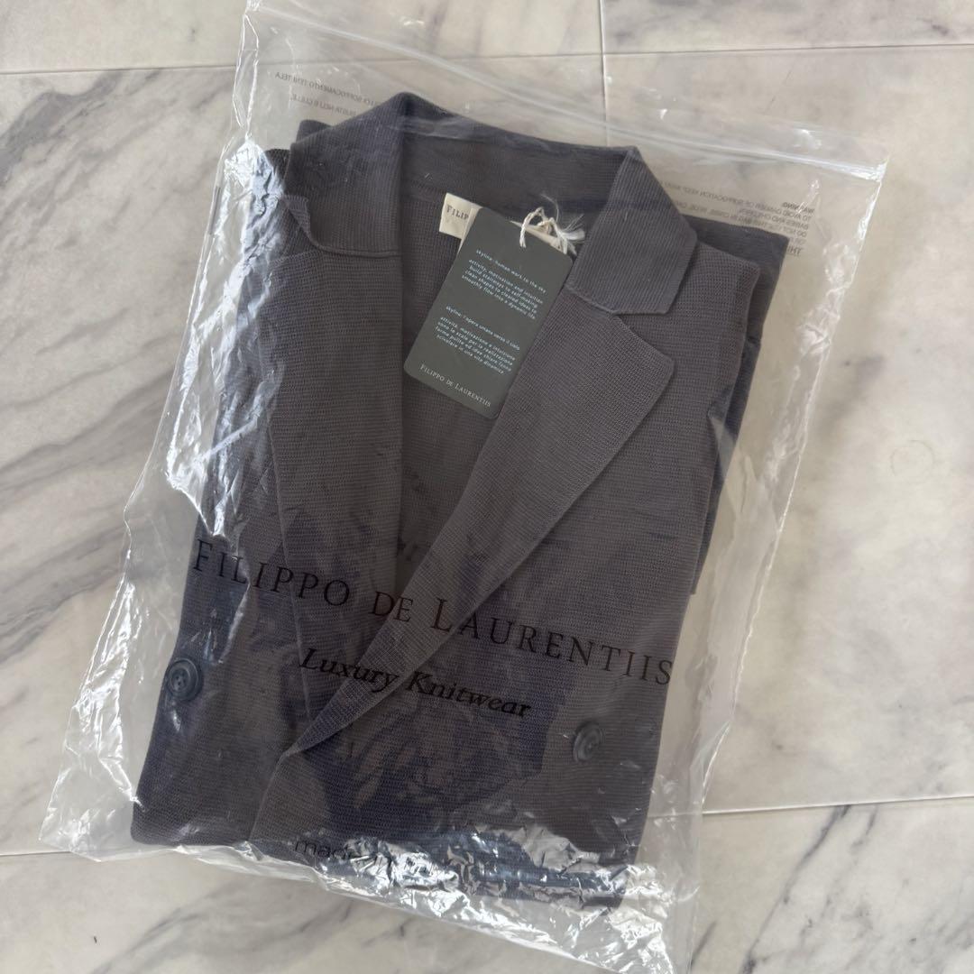 【新品未使用】FILIPPO DE LAURENTIISニットジャケット