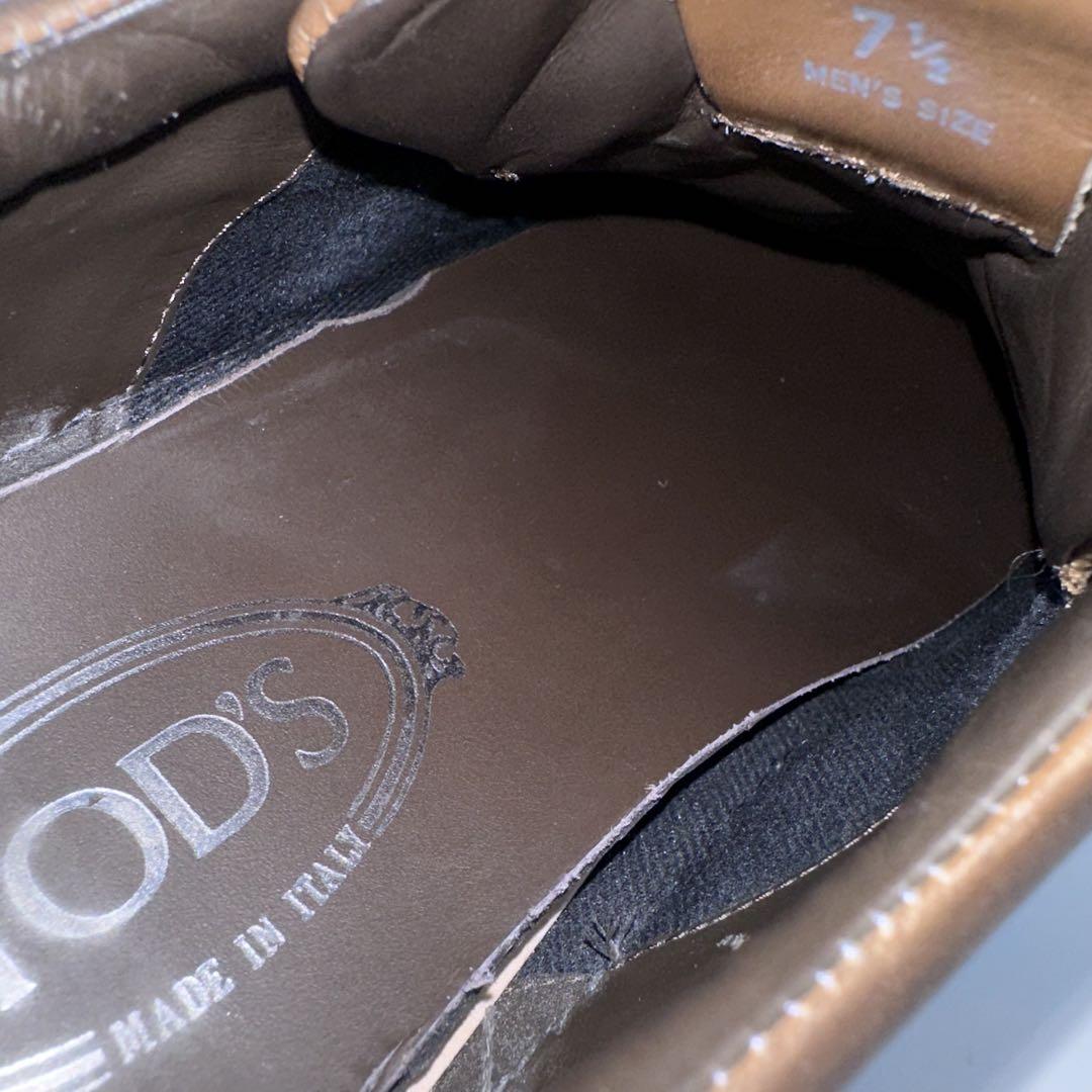 定価9.7万✨TOD'S トッズ Tロゴ レザー スニーカー ブラウン 26.5