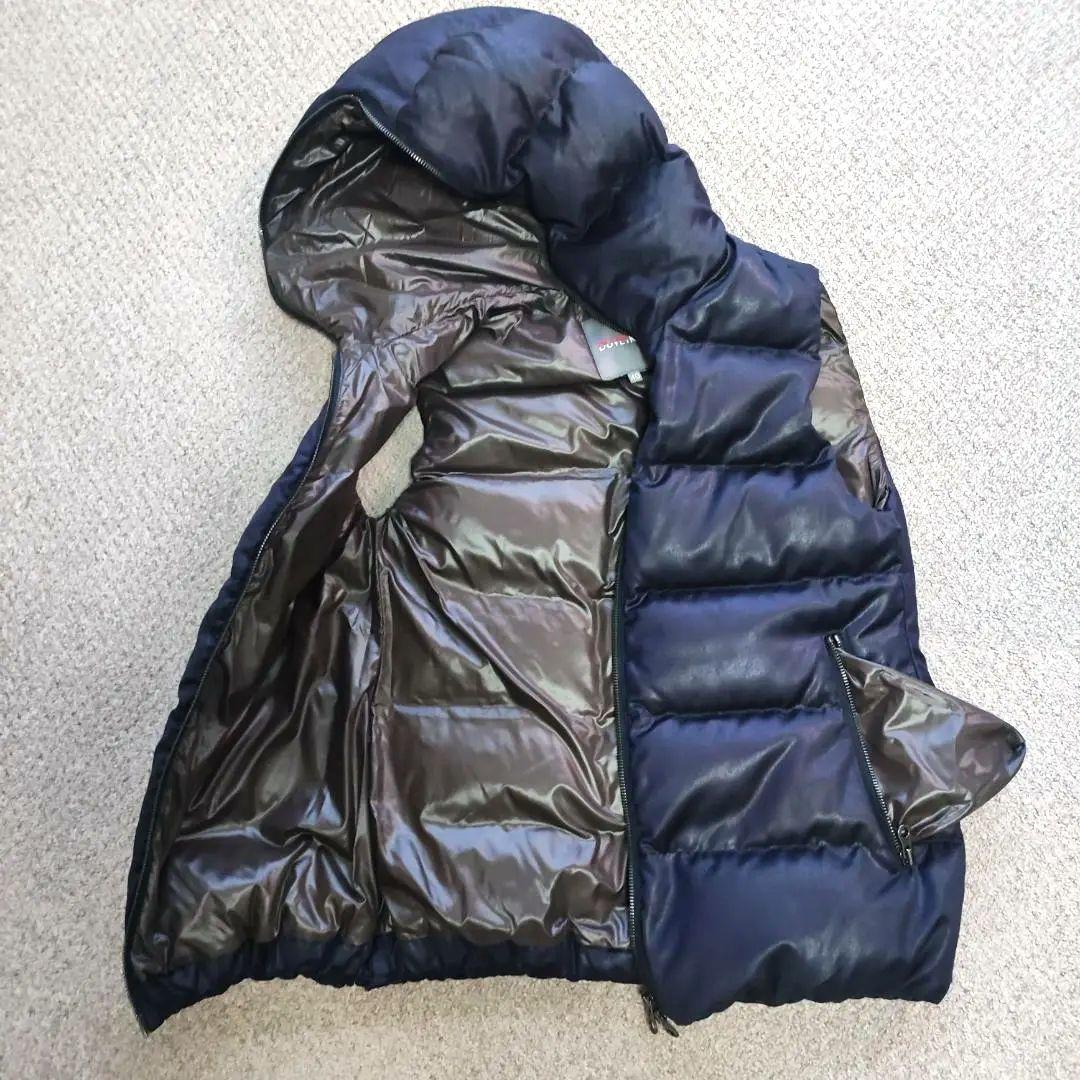 【美品】デュベティカ ダウンベスト 紺 40 レディースL相当 544