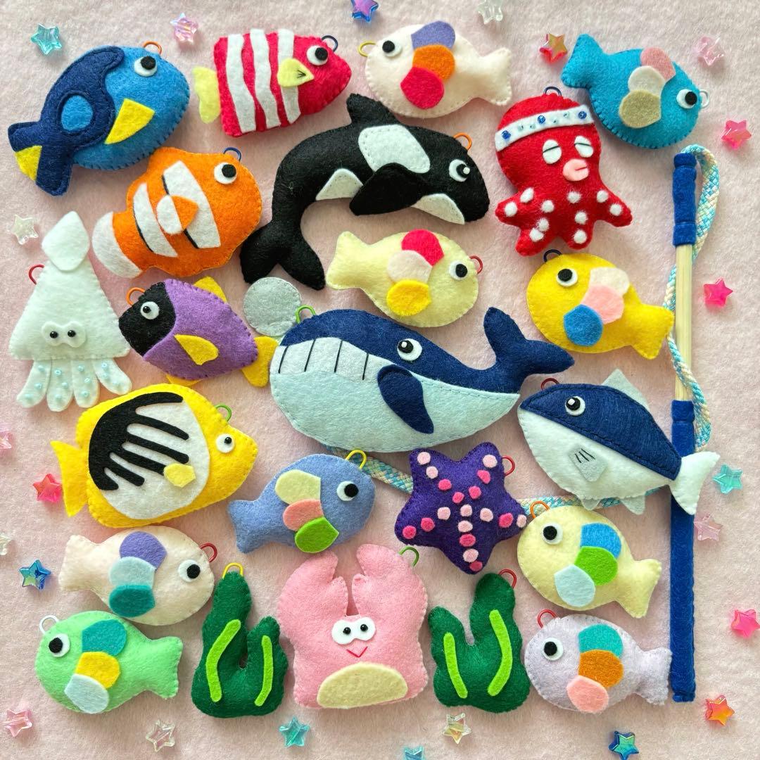 kei様専用　おさかなつり　フェルト　ハンドメイド　魚つり