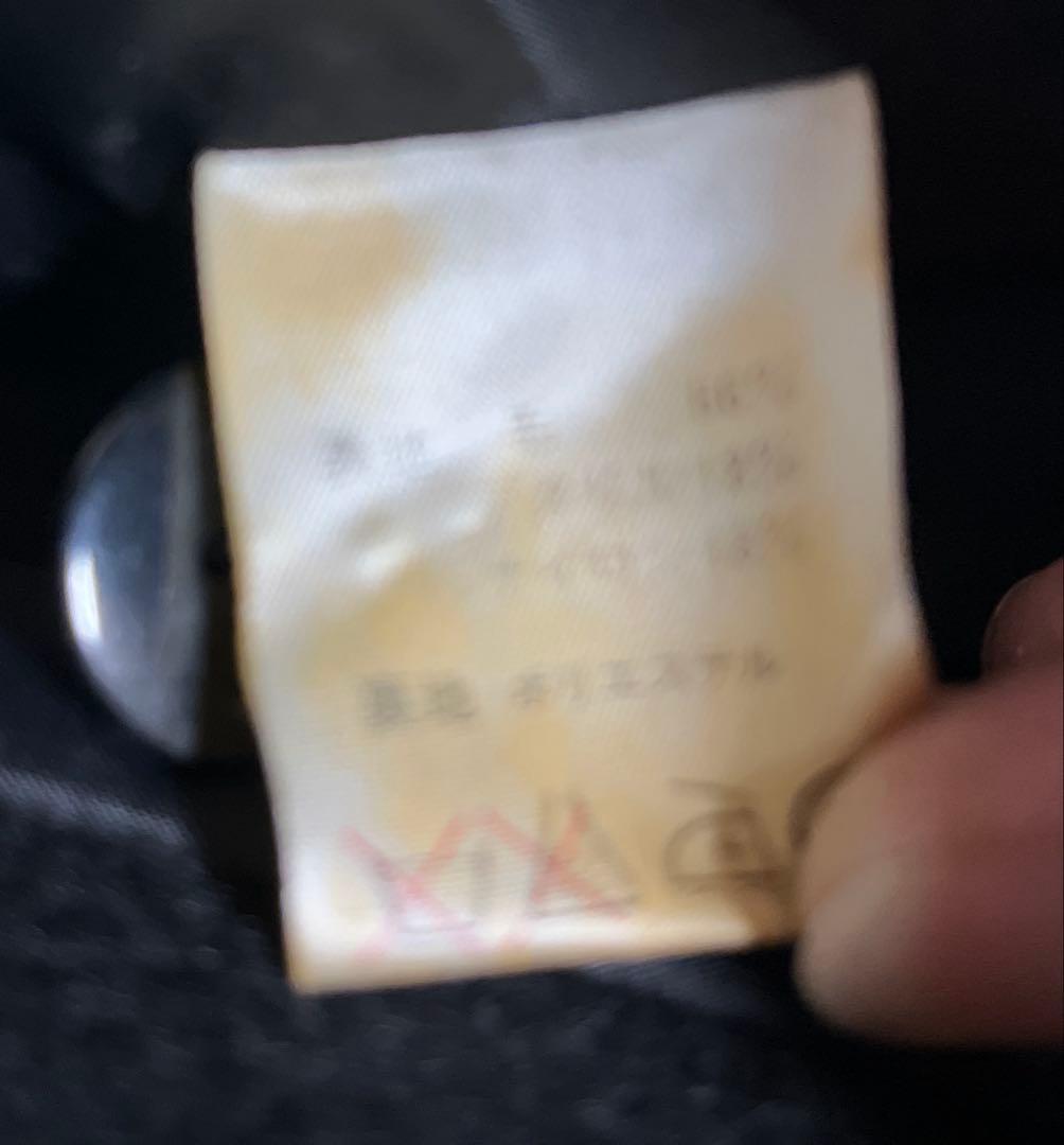 黒色ファー襟ロングコート swallow