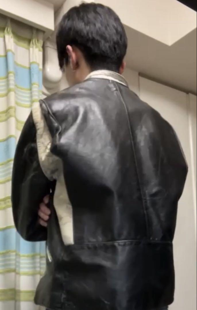 ジャケット・アウター 60s Brooks two tone leather jacket