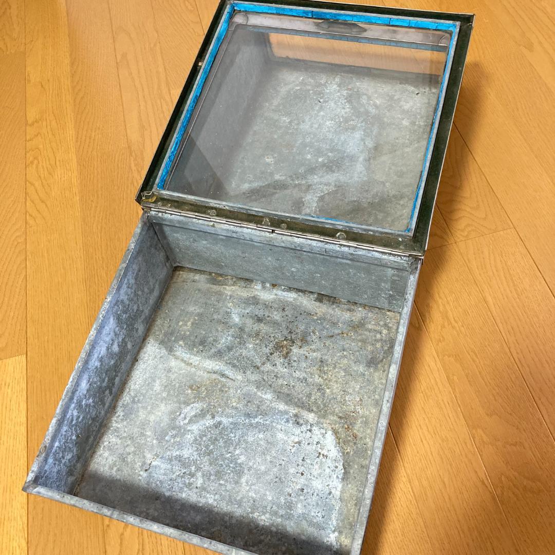 昭和レトロ ブリキ ショーケース・ガラスケース 3点 昭和レトロ 駄菓子屋 ブリキ ショーケース ガラスケース