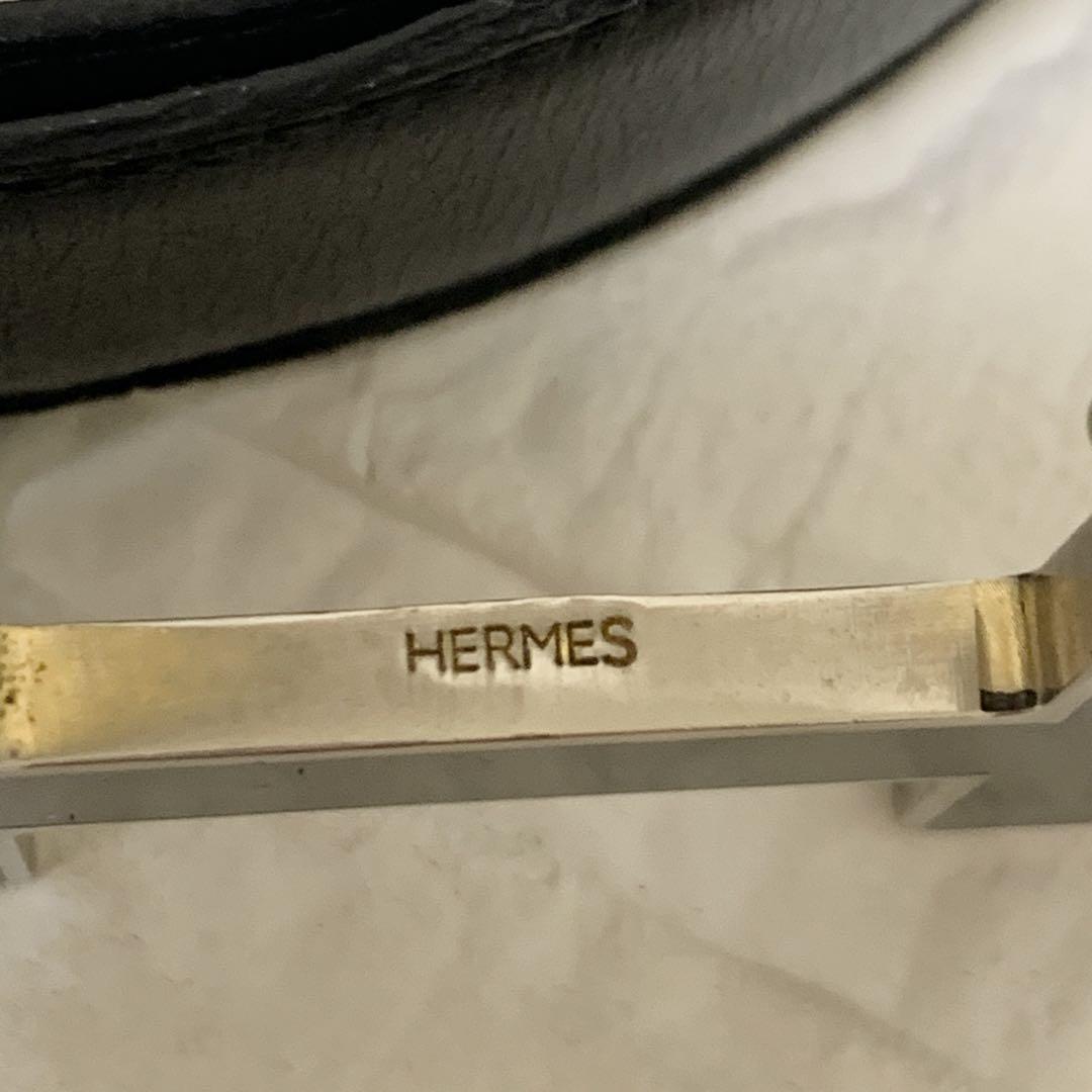 HERMES エルメス　ベルト　Hバックル　ブラック