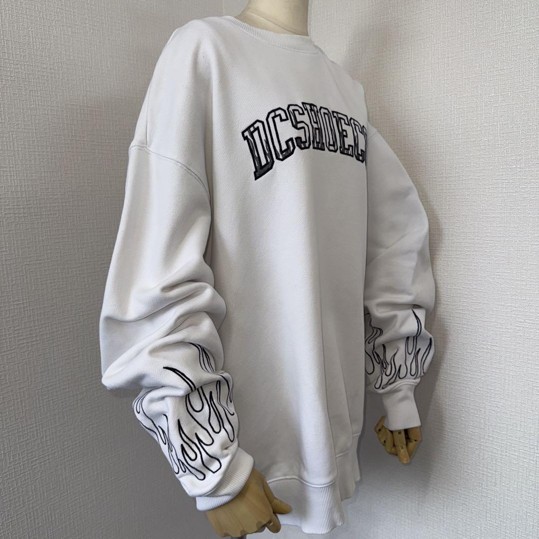 極美品 完売品 DC SHOE CO. トレーナー ファイアパターン L