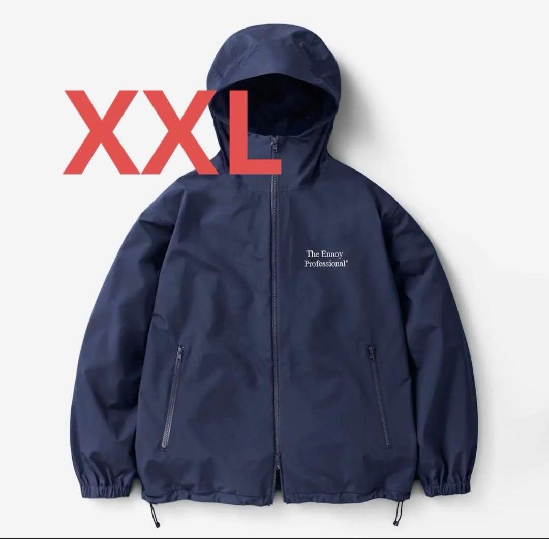 【XXL】ennoy - 3LAYER SHELL HOODIE (NAVY)