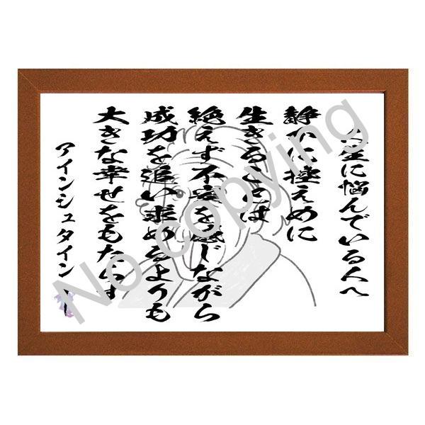 ☆天才物理学者！アインシュタインの名言額・格言額A【人生に