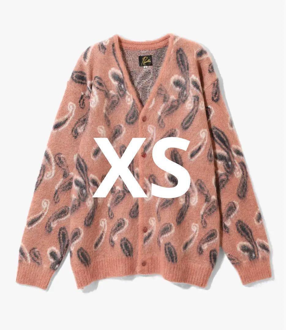モヘアカーディガン　XS ペイズリー　ピンク　ニードルス　ニードルズ　12