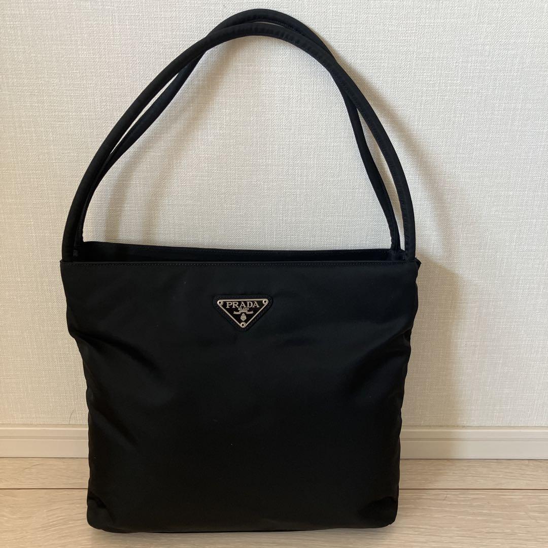 美品　PRADA プラダ　ショルダーバッグ　ハンドバッグ　ブラック