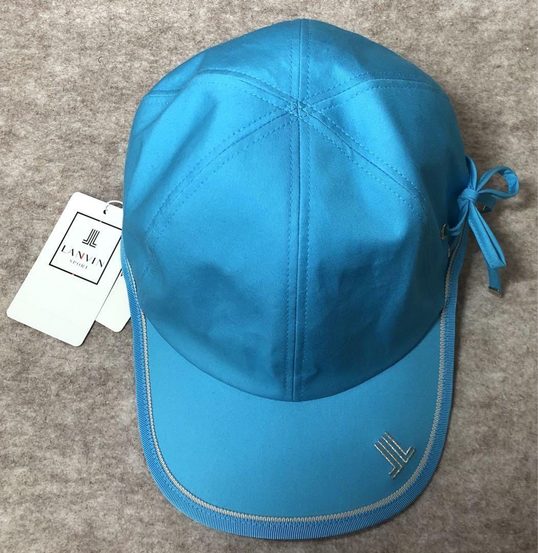 【3338】LANVIN SPORT ランバン スポール UVキャップブルー