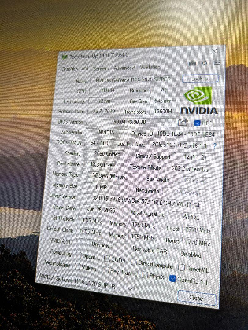 t*y様 RTX2070SUPER【ジャンク】
