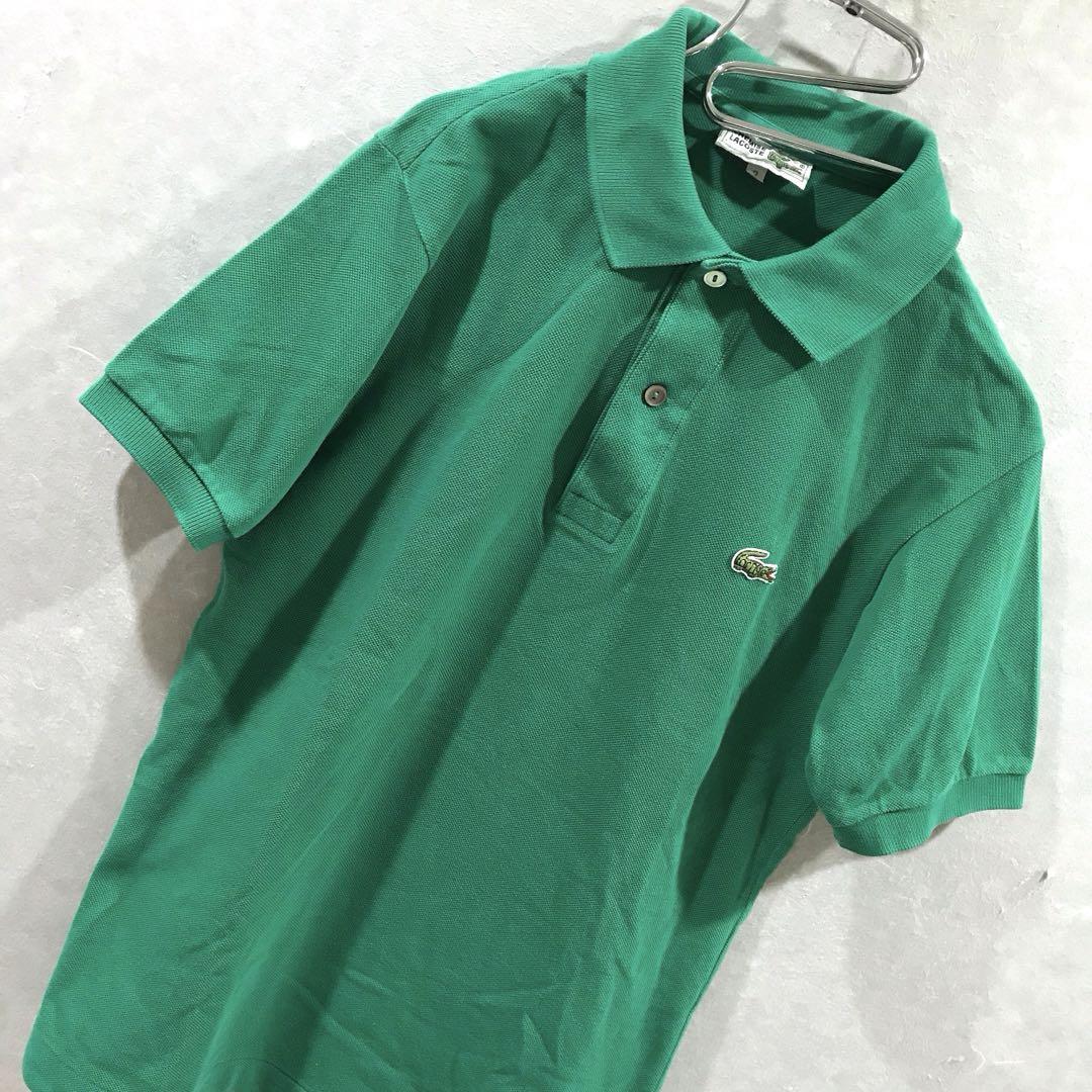 90ｓ ＬＡＣＯＳＴＥ ワンポイント ポロシャツ ヴィンテージ グリーン 2トップス