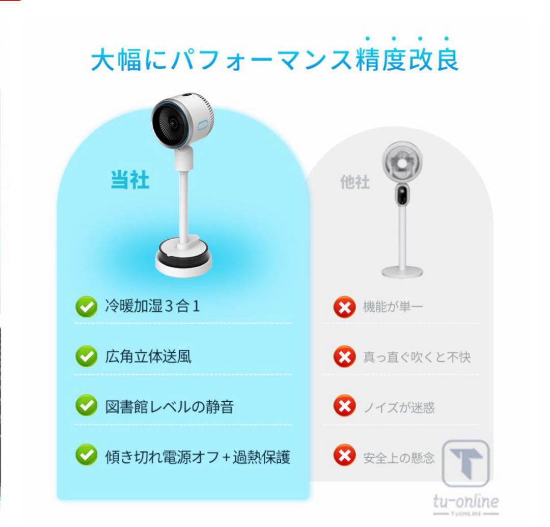 冷風機・暖房機・加湿機能付き