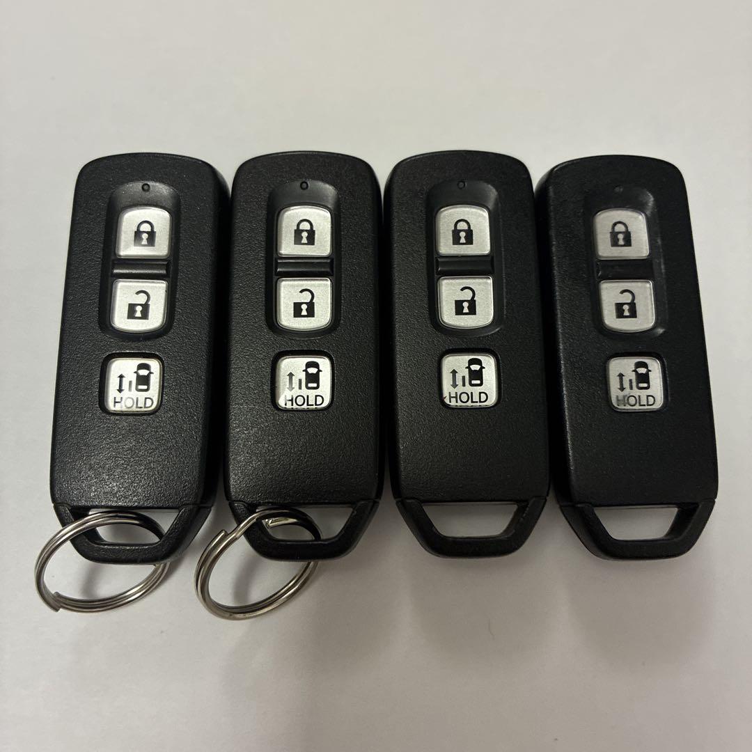 Honda キーレスエントリーキー 4個セット ホンダ スマートキー N-BOX JF3 JF4 左側パワースライド 4個