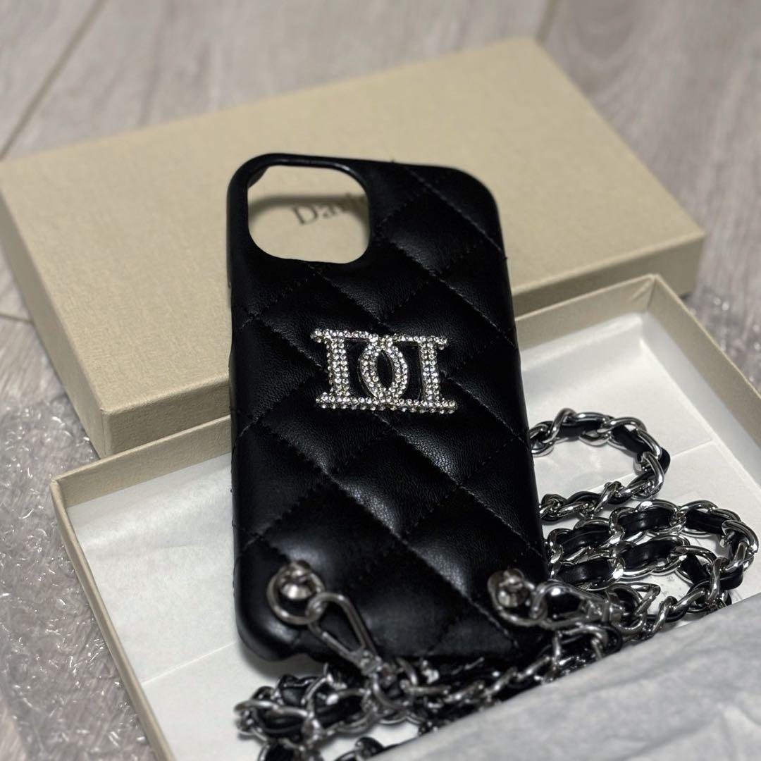 Darich】ストーンロゴキルティングiPhoneケース iPhone15 iPhone