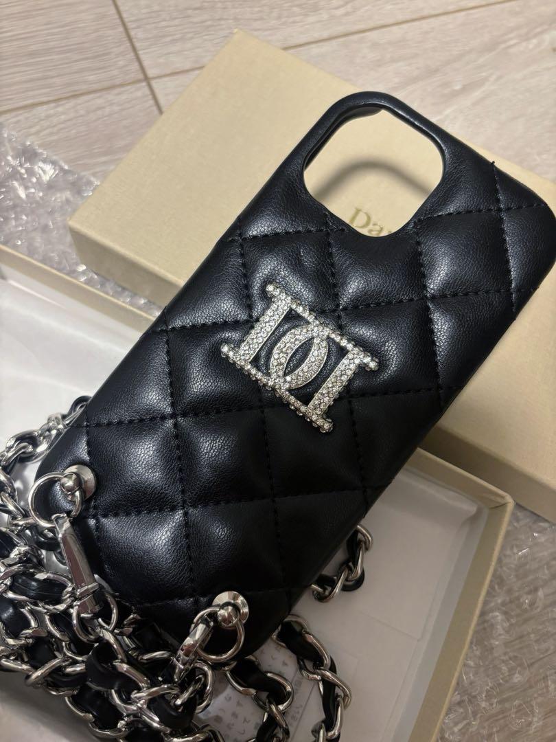 Darich】ストーンロゴキルティングiPhoneケース iPhone15 iPhone