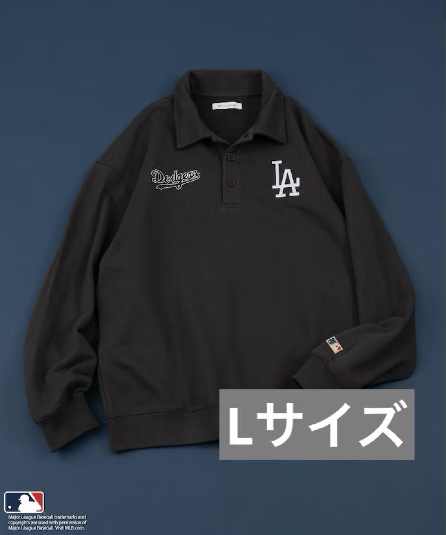 【別注】 MLB公式 FREAK’S STORE ドジャース ポロ襟スウェットL