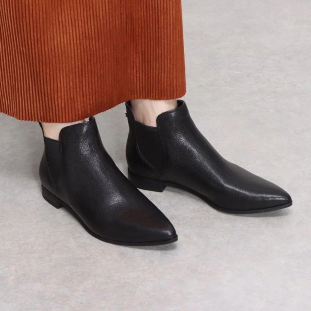 【極美品】COLE HAAN HARA ブーティ 山羊革ブラック 24cm