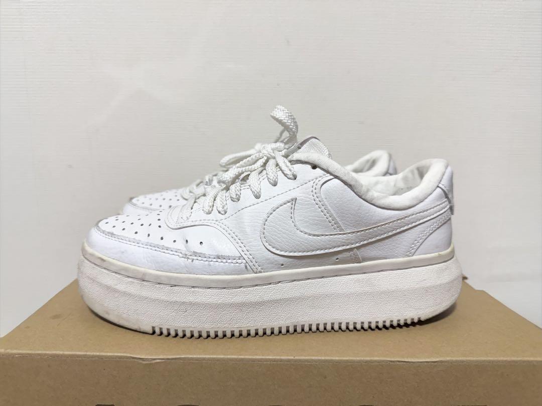 ★ 25.5cm Nike ホワイト 厚底スニーカー レディース