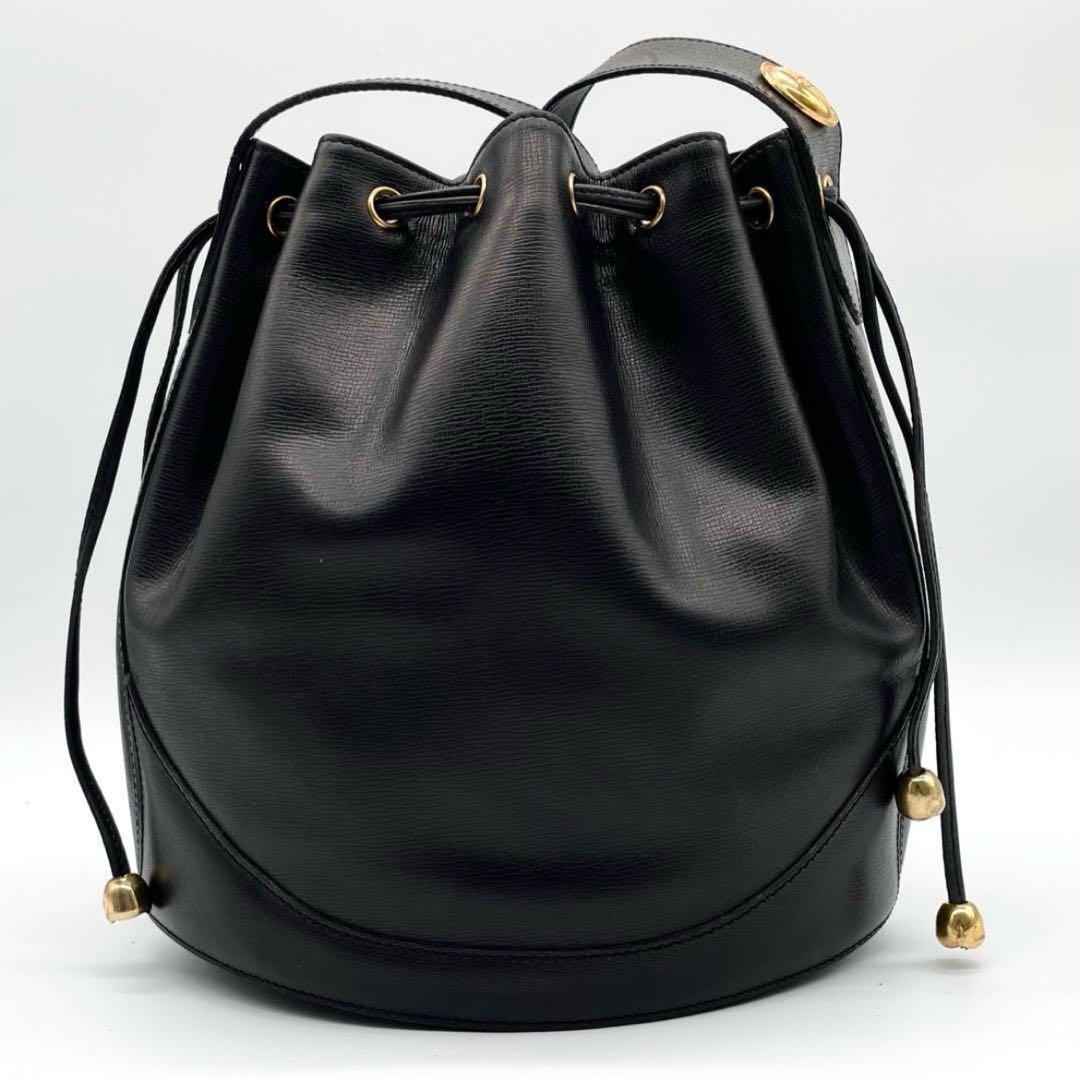 極美品✨クリスチャンディオール ショルダーバッグ 巾着 レザー