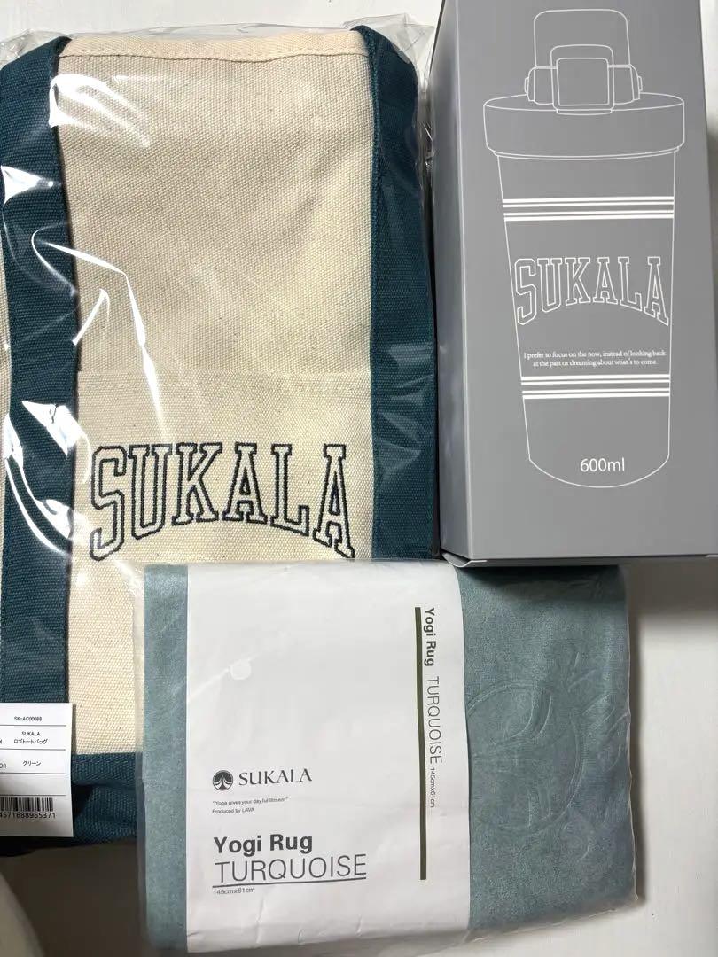 SUKALA トートバッグ　シアーボトル　ヨギラグ　3点セット