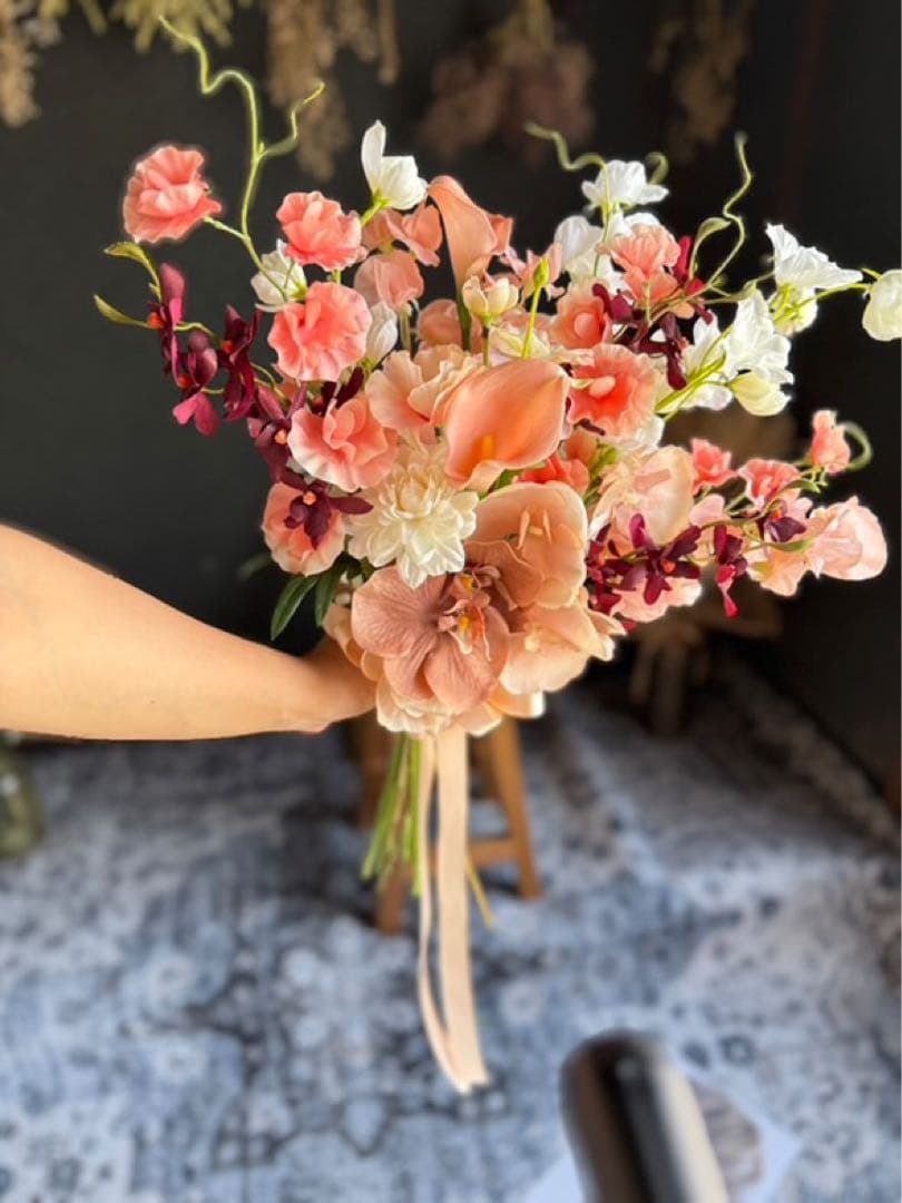 クラッチブーケ コーラルブーケ