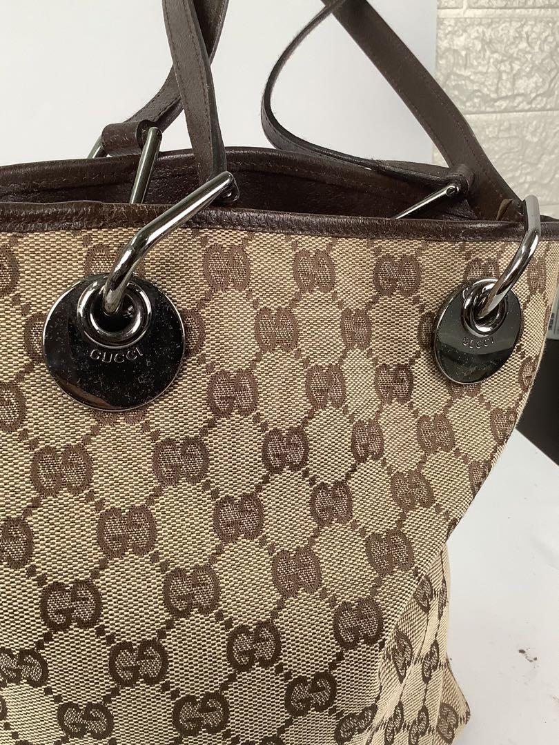専用⭐︎GUCCI グッチ　ハンドバッグ　キャンバス　レディース　GG柄　バケツ型