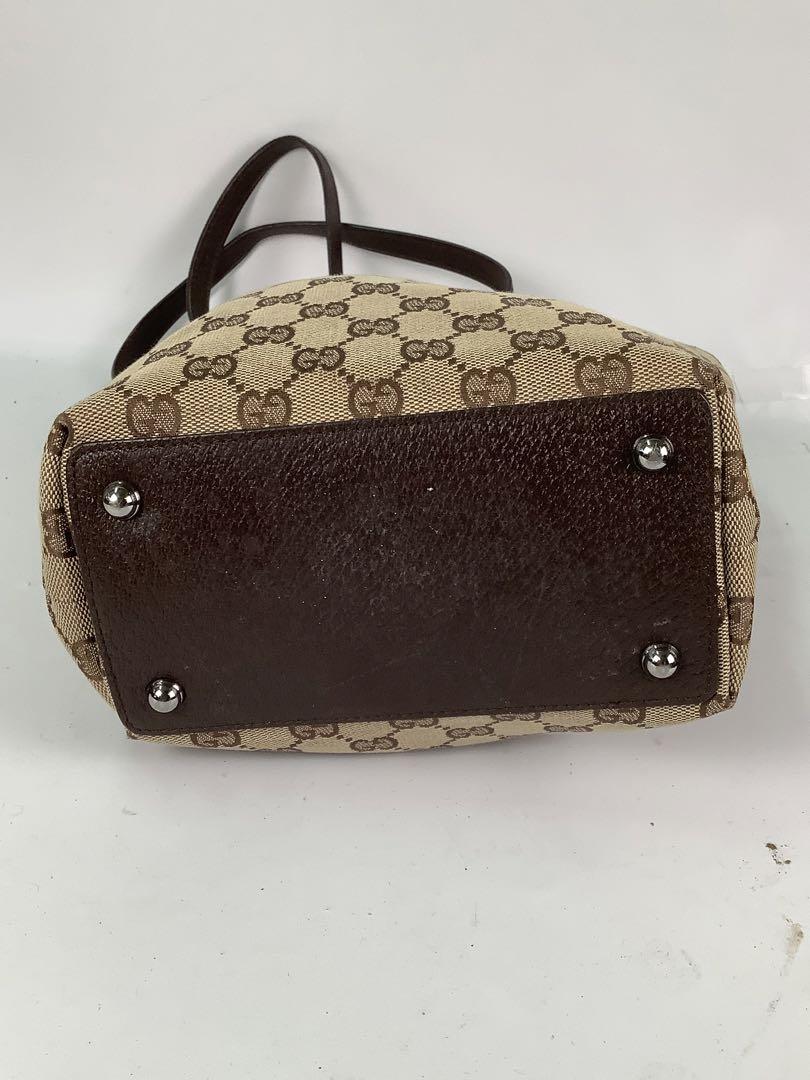 専用⭐︎GUCCI グッチ　ハンドバッグ　キャンバス　レディース　GG柄　バケツ型
