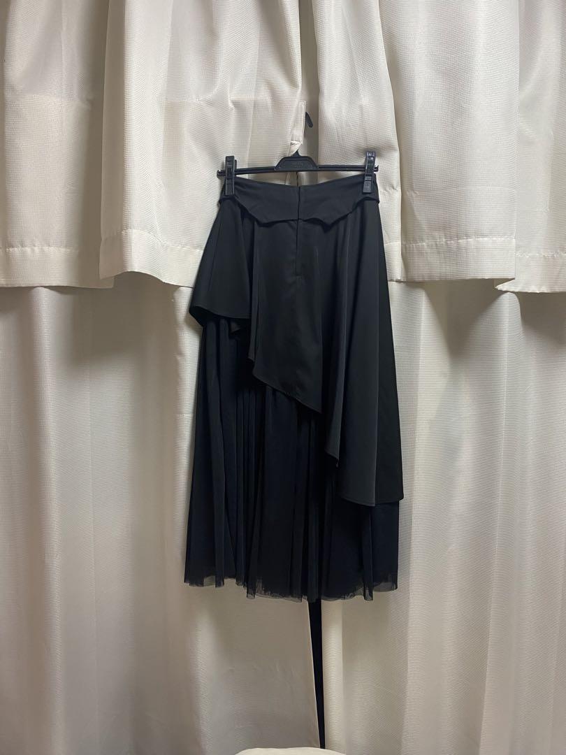 アシンメトリー ロングスカート