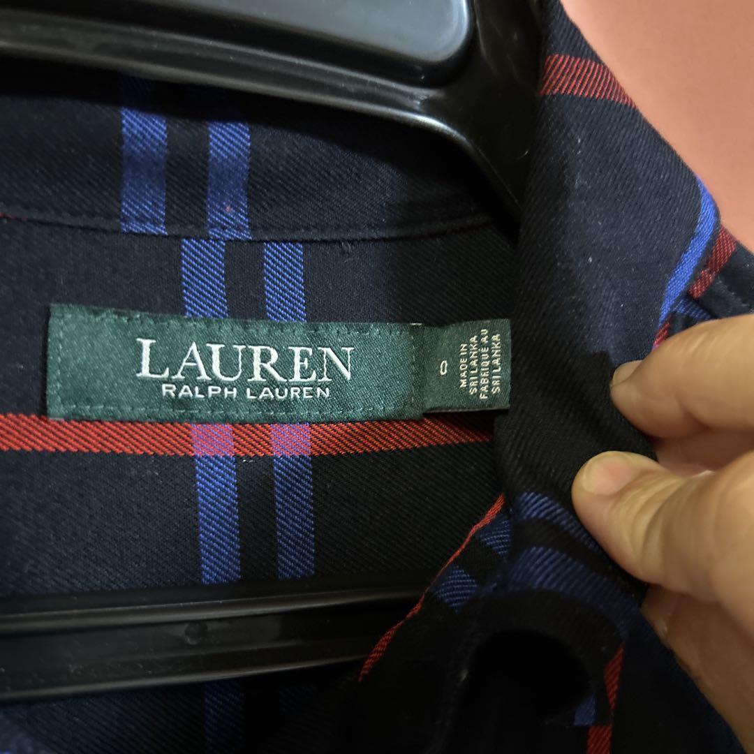 LAUREN Ralph Lauren チェック柄シャツワンピース