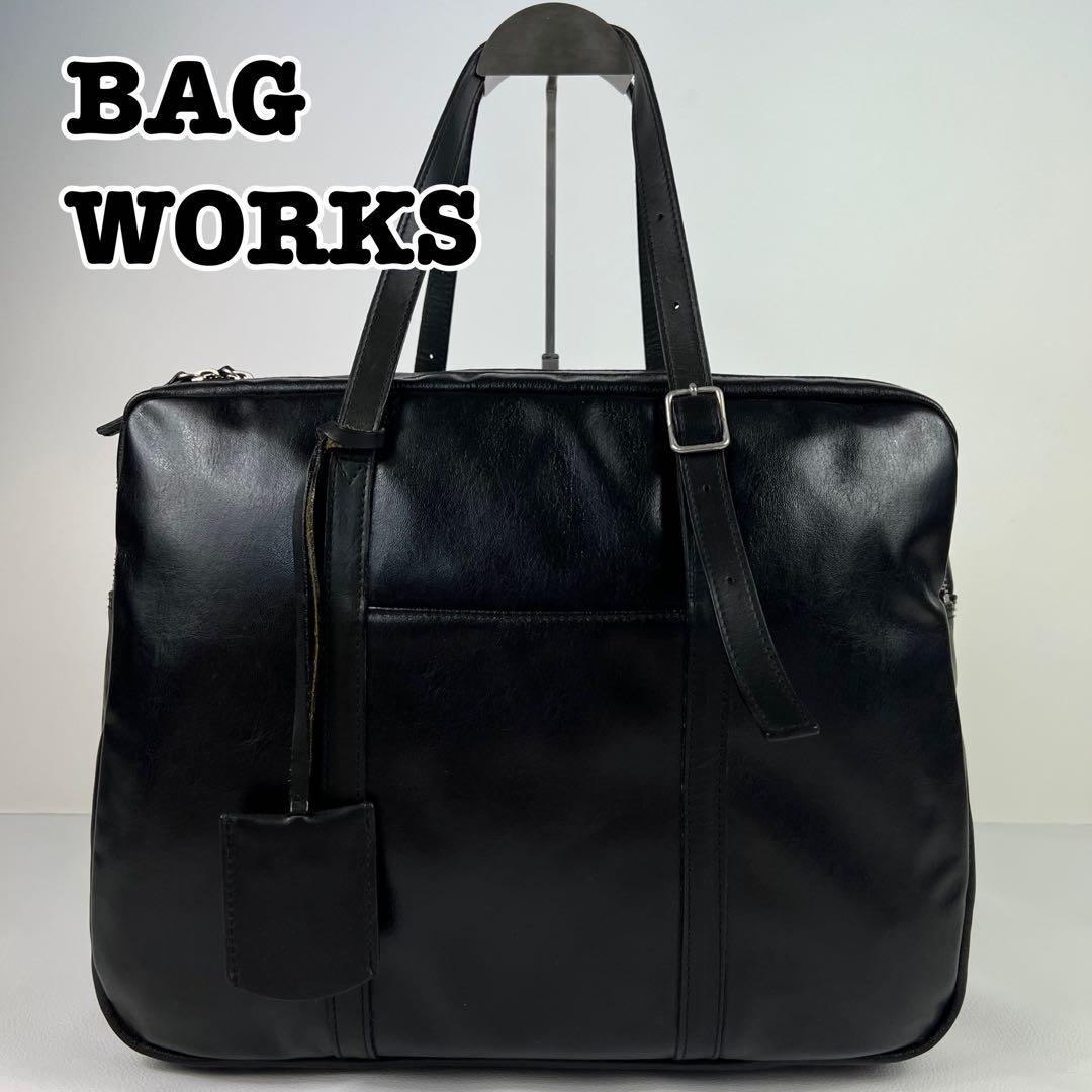 BAG WORKS トートバッグ ビジネス バンクマン レザー ユニセックス 黒