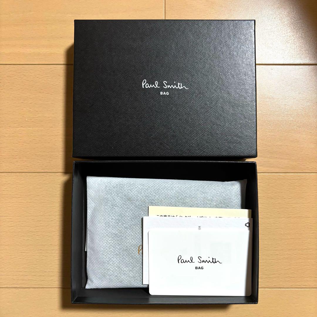 Paul Smith ブライトストライププラー　二つ折り財布　マネークリップ型
