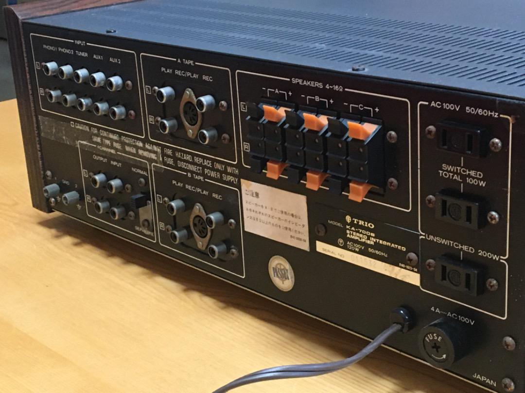 調整済　TRIO KA-7006 ステレオプリメインアンプ 本体