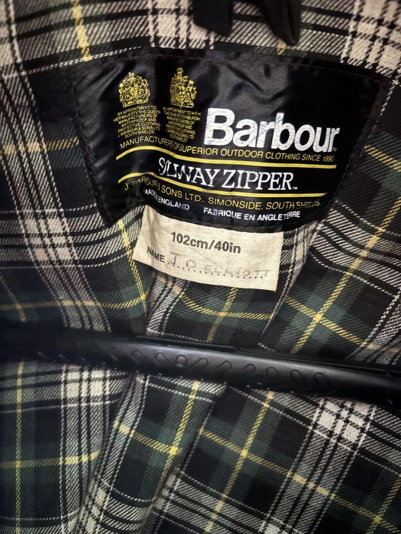 美品1987製 Barbour Solway Zipper size40