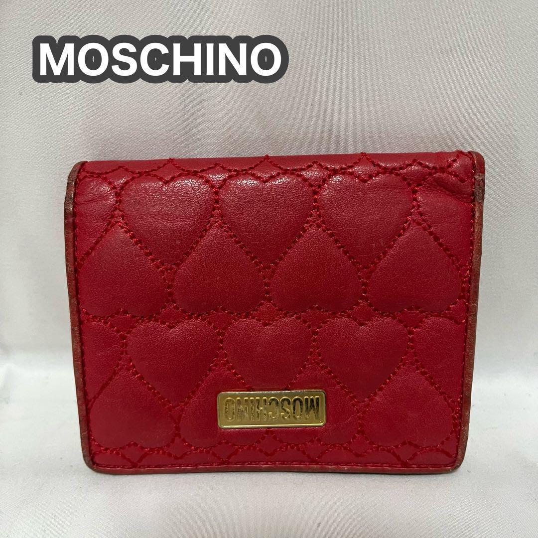 MOSCHINO モスキーノ 財布 赤 二つ折り財布 - メルカリ MOSCHINO モスキーノ 財布 赤 二つ折り財布 - メルカリ