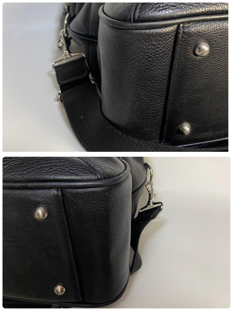 ペッレモルビダ　ビジネスバッグ　2WAY　二層　ブラック　黒　オールレザー