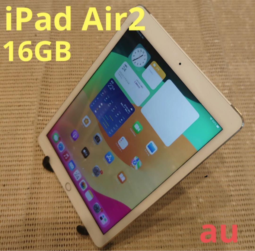 DG5WT 完動品iPad Air2(A1567)本体16GB送料込au