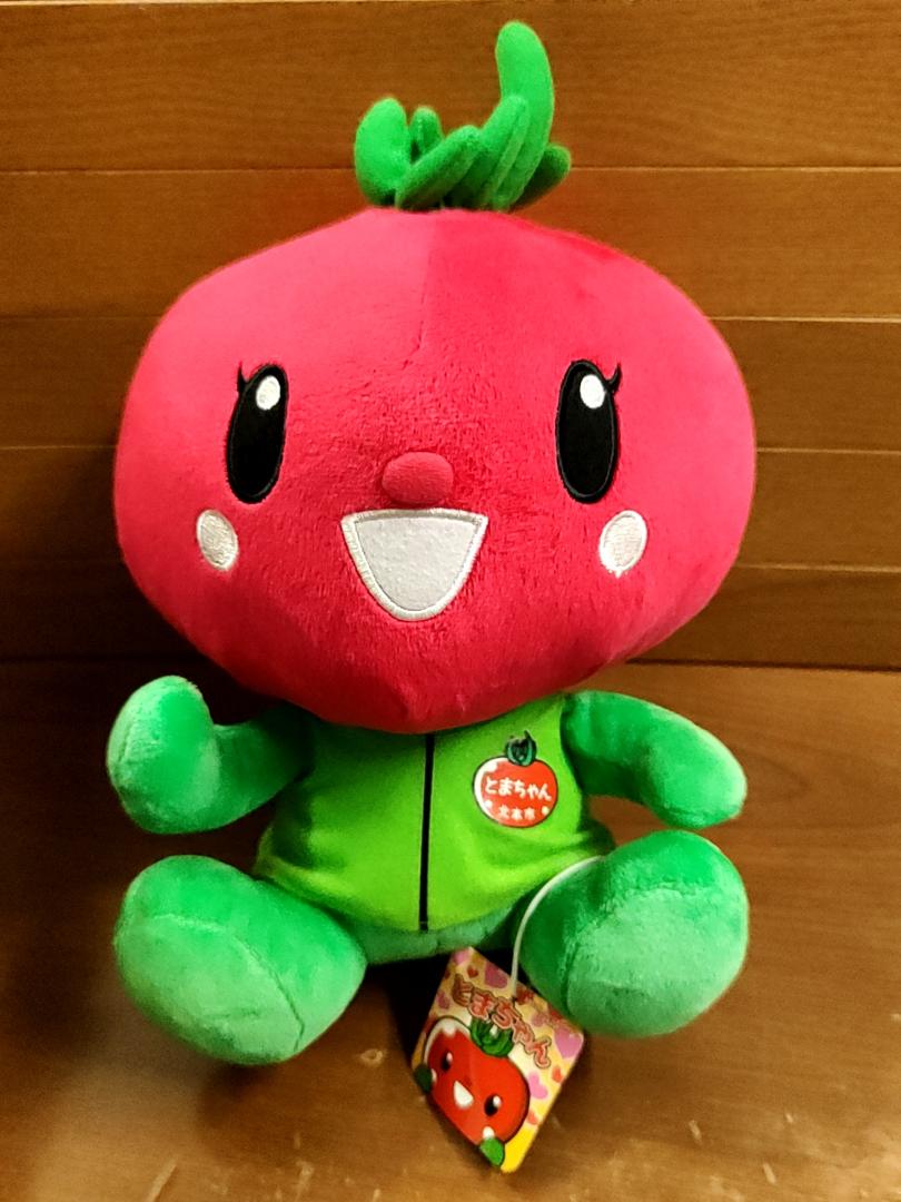 紙タグ付 埼玉県北本市 北本トマト とまちゃん ぬいぐるみ [30cm