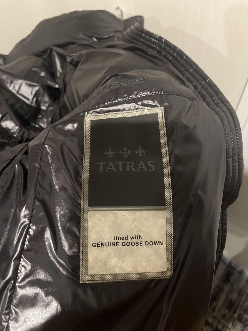 TATRAS フード付きダウンジャケット ブラック 美品✨ TATRAS ブラック ダウンジャケット フード付き - ジャケット