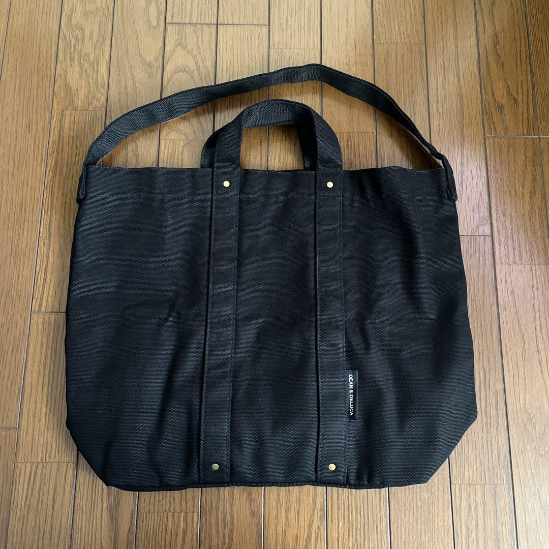DEAN & DELUCA <完売品>コットントートバッグ ブラック L