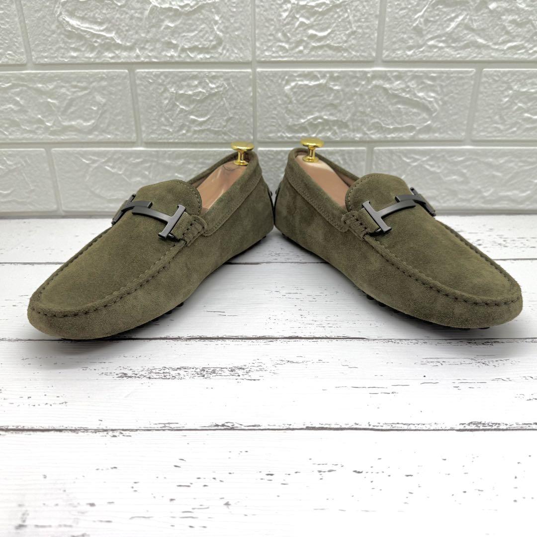 希少✨新品・未使用　TOD'S　モカシン　ドライビングシューズ　カーキ