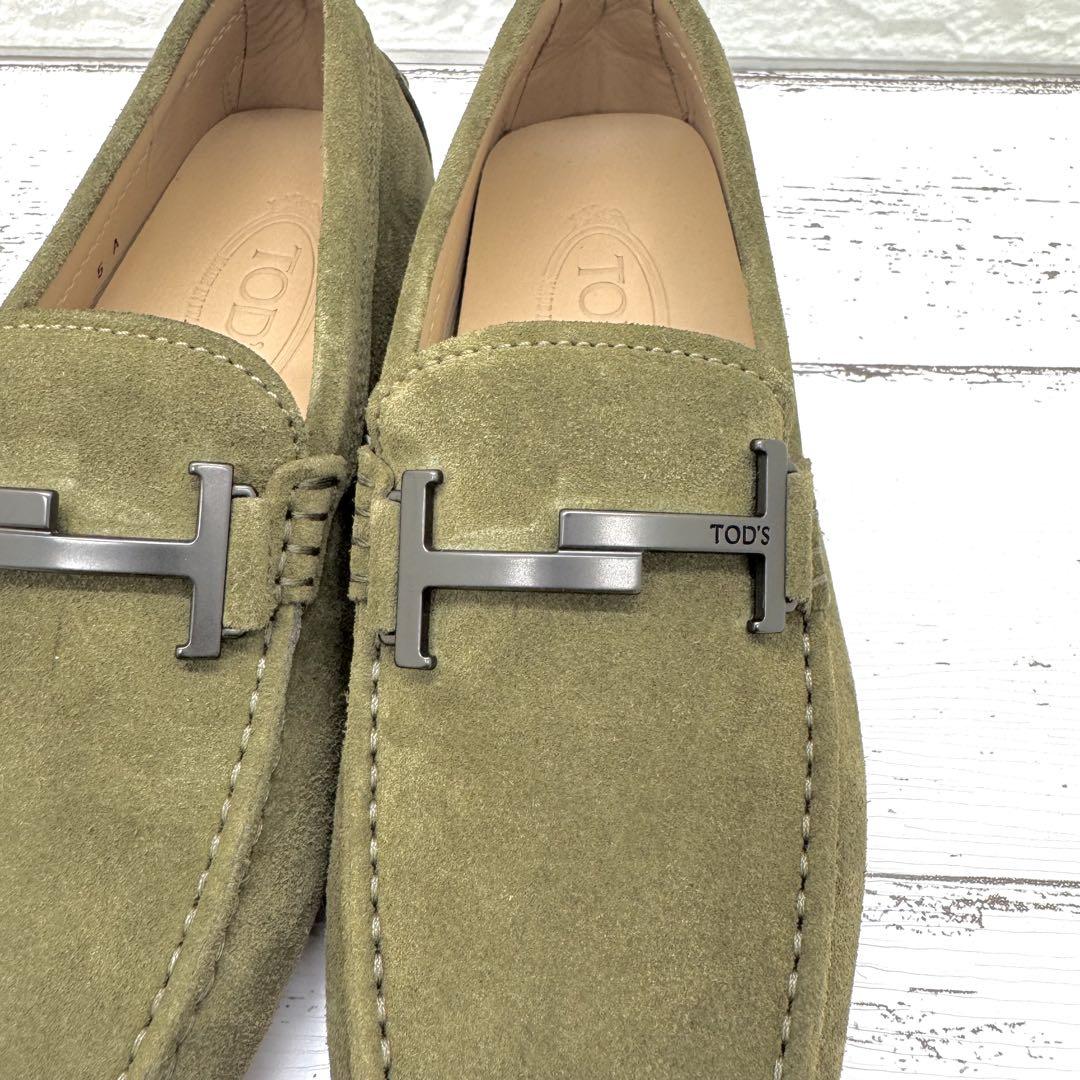 希少✨新品・未使用　TOD'S　モカシン　ドライビングシューズ　カーキ