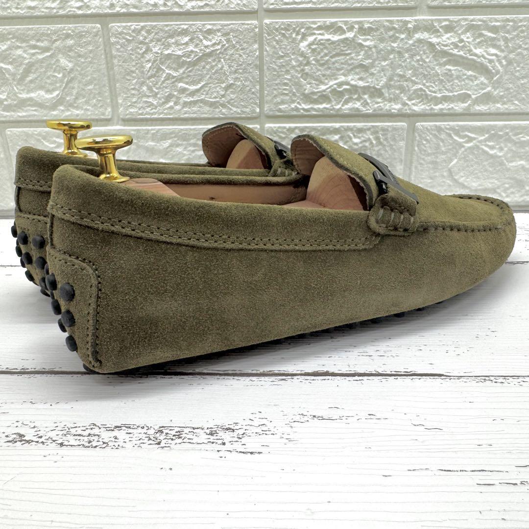 希少✨新品・未使用　TOD'S　モカシン　ドライビングシューズ　カーキ