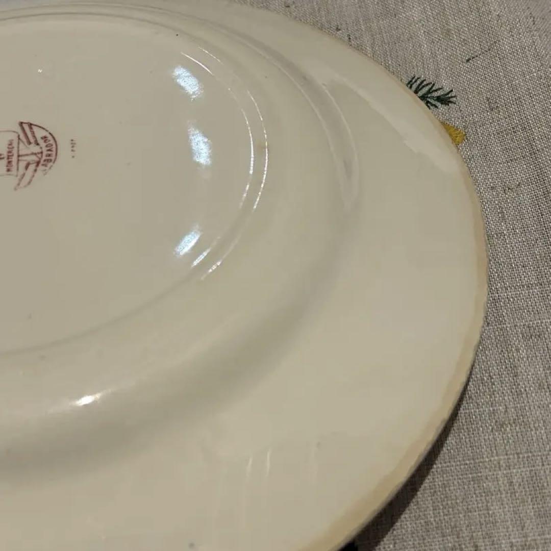 クレイユモントロー　KANTARA アンティーク　平皿①