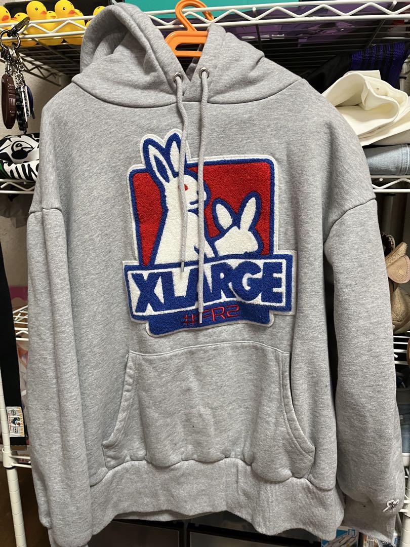 【限定コラボ】FR2×XLARGE ビックパイルロゴ 美品 希少パーカー 即完売
