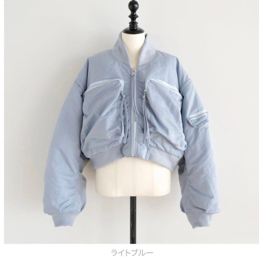 searoomlynn 美品 MA-1 ライトブルー 2Pocketショート searoomlynn 美品 MA-1 ライトブルー 2Pocketショート